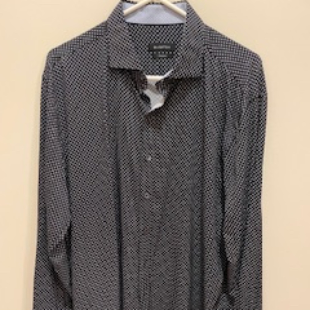 Mens Bugatchi Long Sleeve Button Down - Size XL (Shaped Fit)